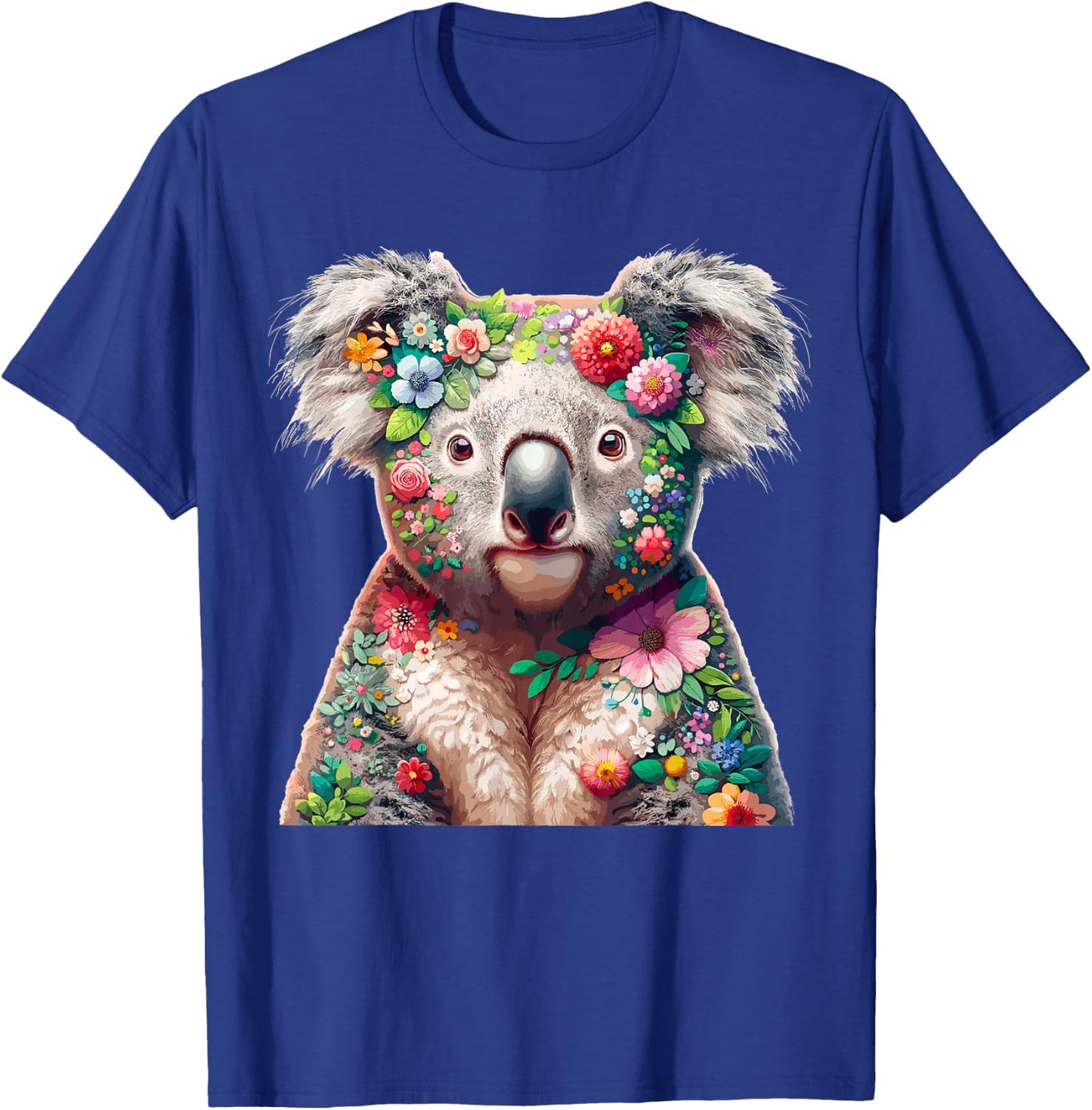 Floral Aesthetic Koala Bear Lover Stuff Australian Koala T-Shirt - T-Shirt | Royal