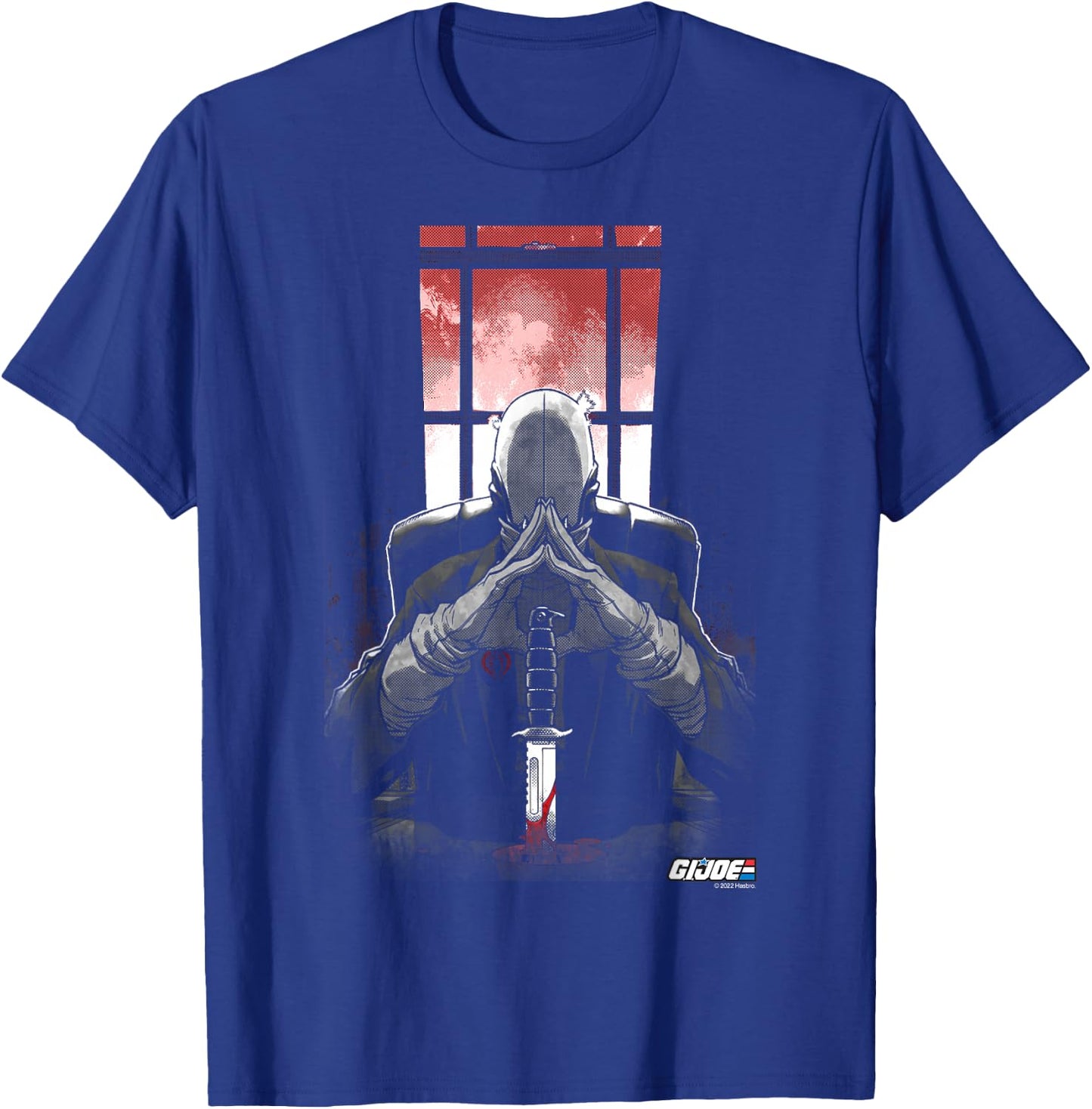 G.I. Joe A Real American Hero Cobra Commander Retro Portrait T-Shirt - T-Shirt | Royal
