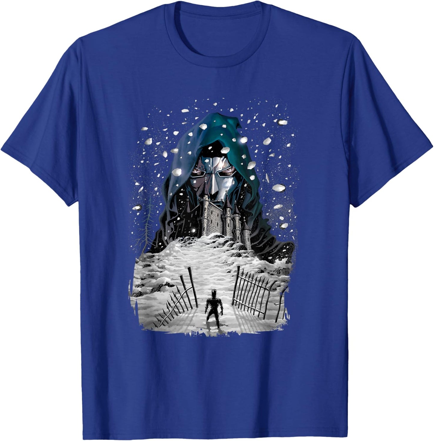 Marvel Fantastic Four Doctor Doom Castle Portrait T-Shirt - T-Shirt | Royal
