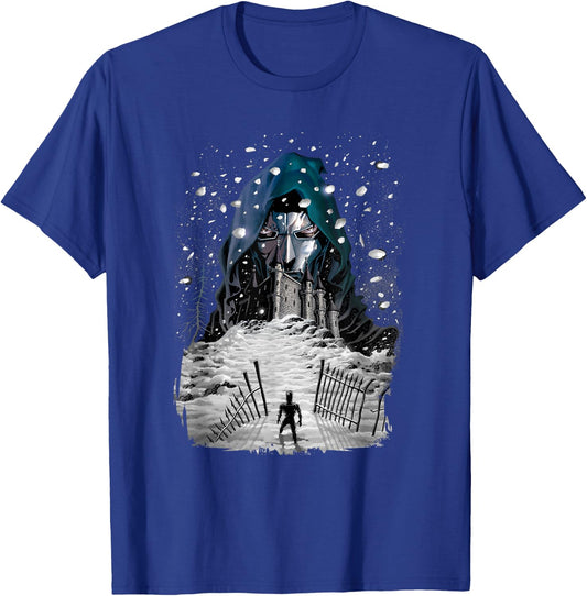 Marvel Fantastic Four Doctor Doom Castle Portrait T-Shirt - T-Shirt | Royal