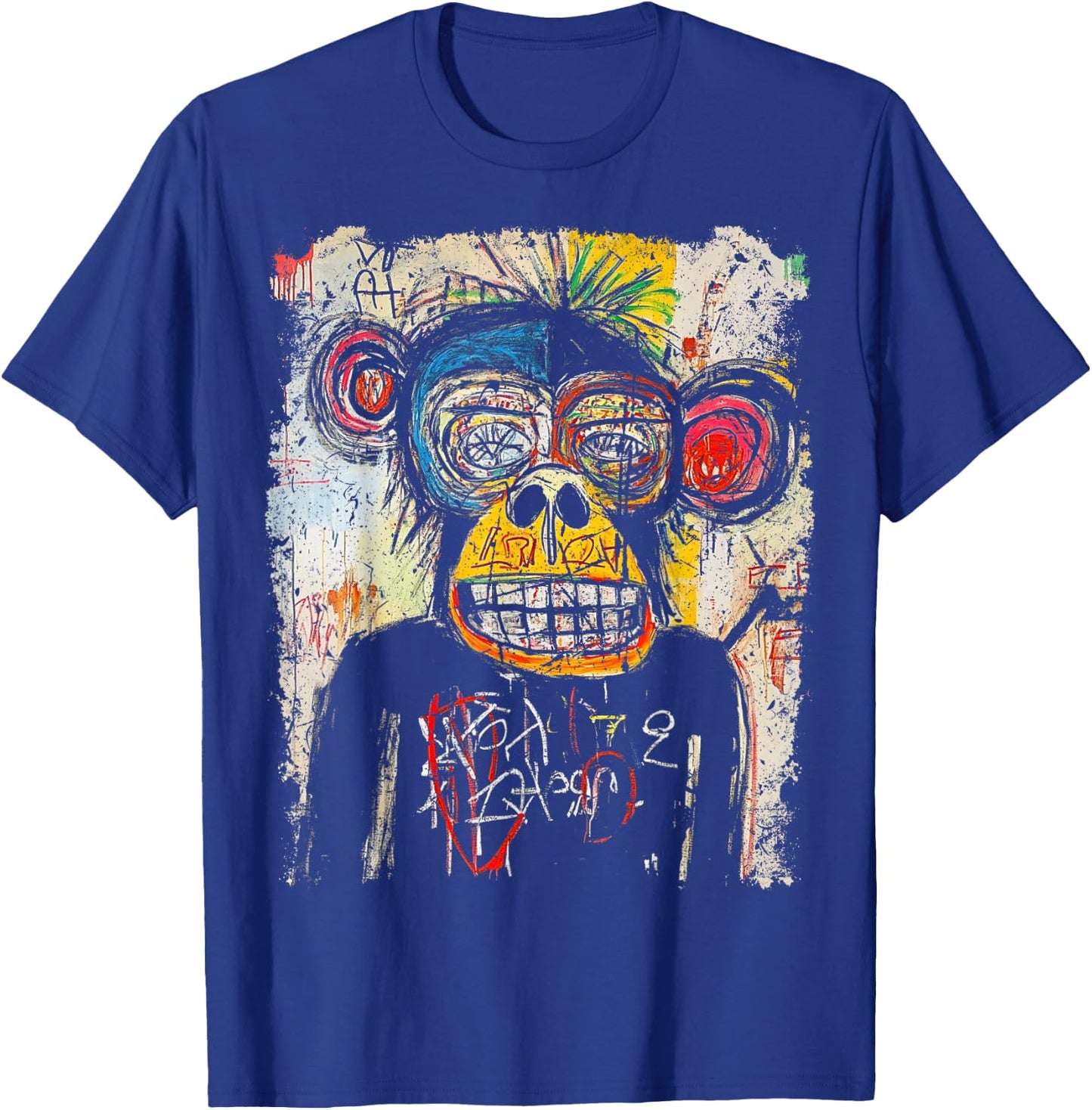 Pop Art Style Monkey 90s Men's Graffiti T-Shirt - T-Shirt | Royal