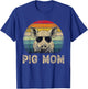 Vintage Pig Mom Pig Lovers Mommy Mother's Day T-Shirt - T-Shirt | Royal