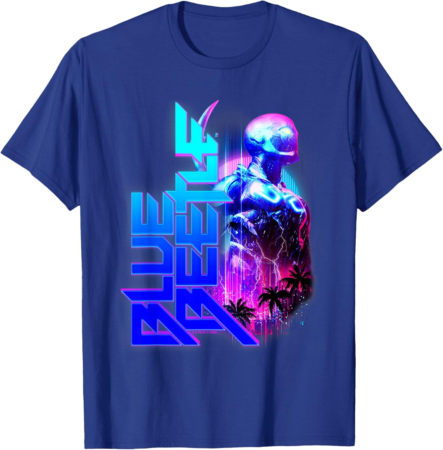 Blue Beetle Movie Lightning T-Shirt - T-Shirt | Royal