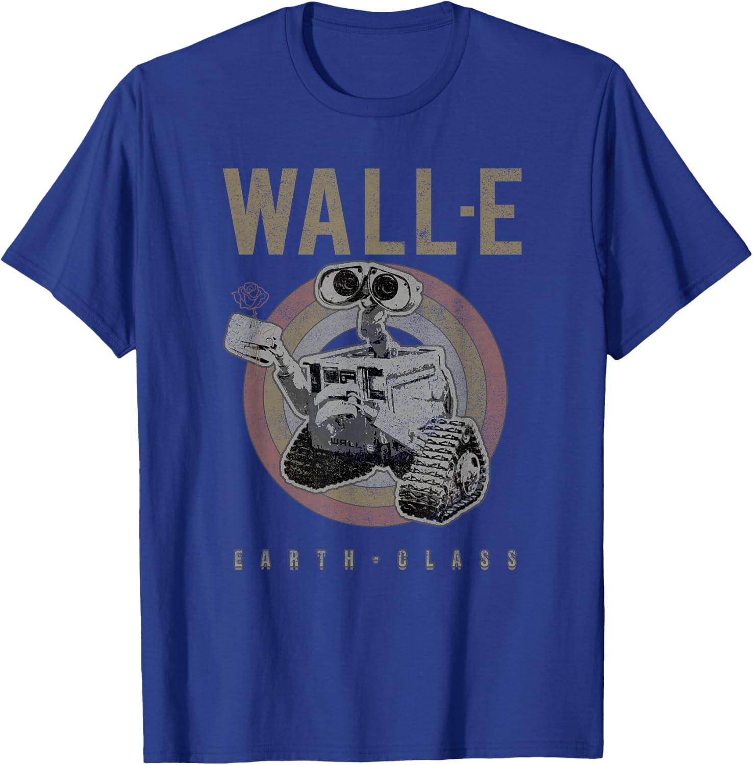 Disney Pixar Wall-E Portrait Earth Class Small T-Shirt - T-Shirt | Royal