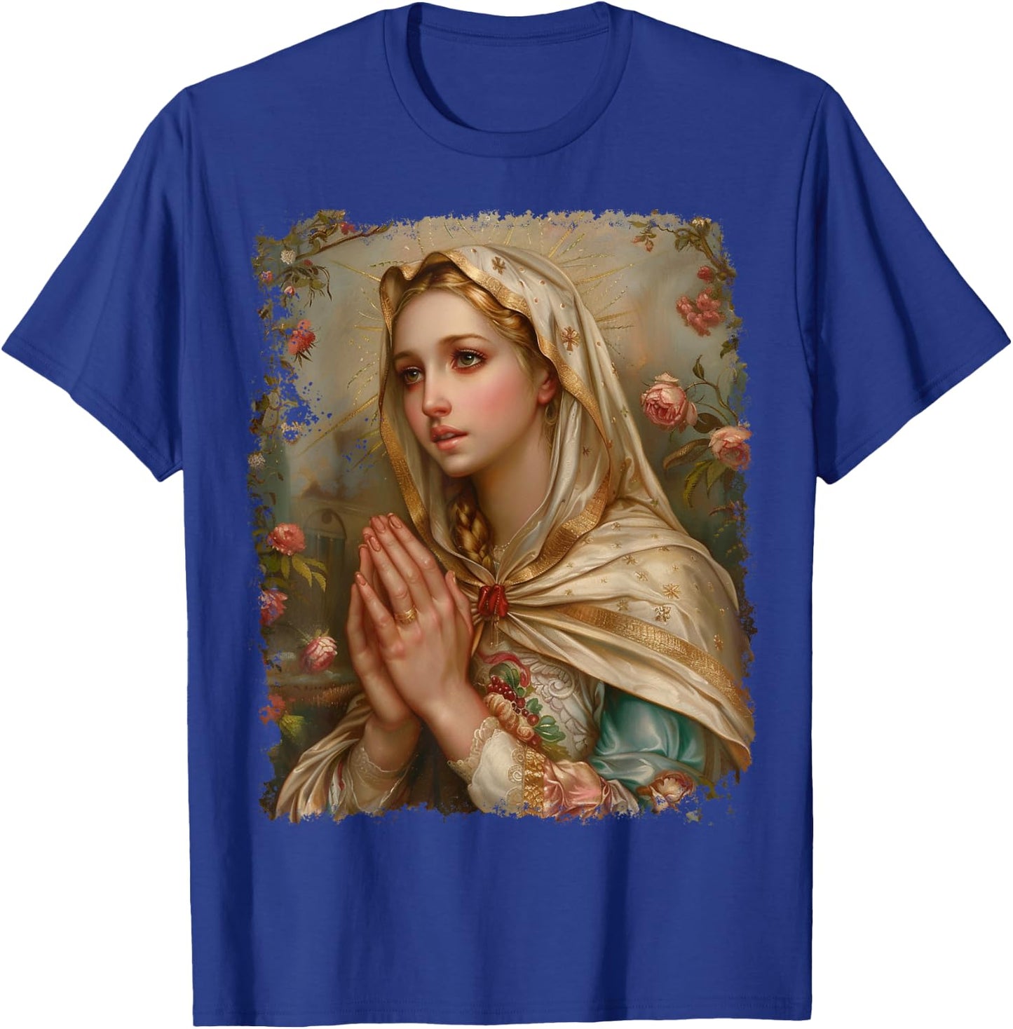 Mother of Jesus Christ Saint Mary Christian T-Shirt - T-Shirt | Royal