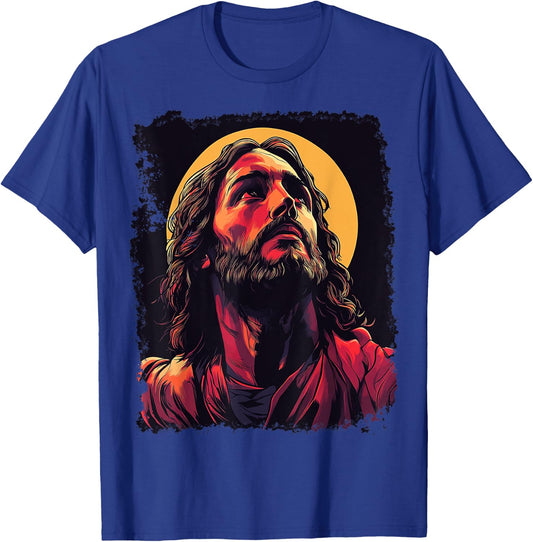 Vintage God & King Jesus Christ T-Shirt - T-Shirt | Royal