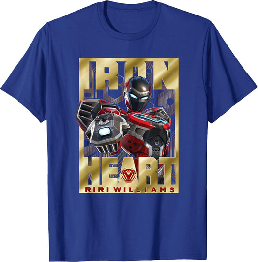 Marvel Black Panther: Wakanda Forever Ironheart Gold Metal T-Shirt - T-Shirt | Royal