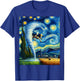Tornado, Storm Chasing Van Gogh Starry Night Style T-Shirt - T-Shirt | Royal