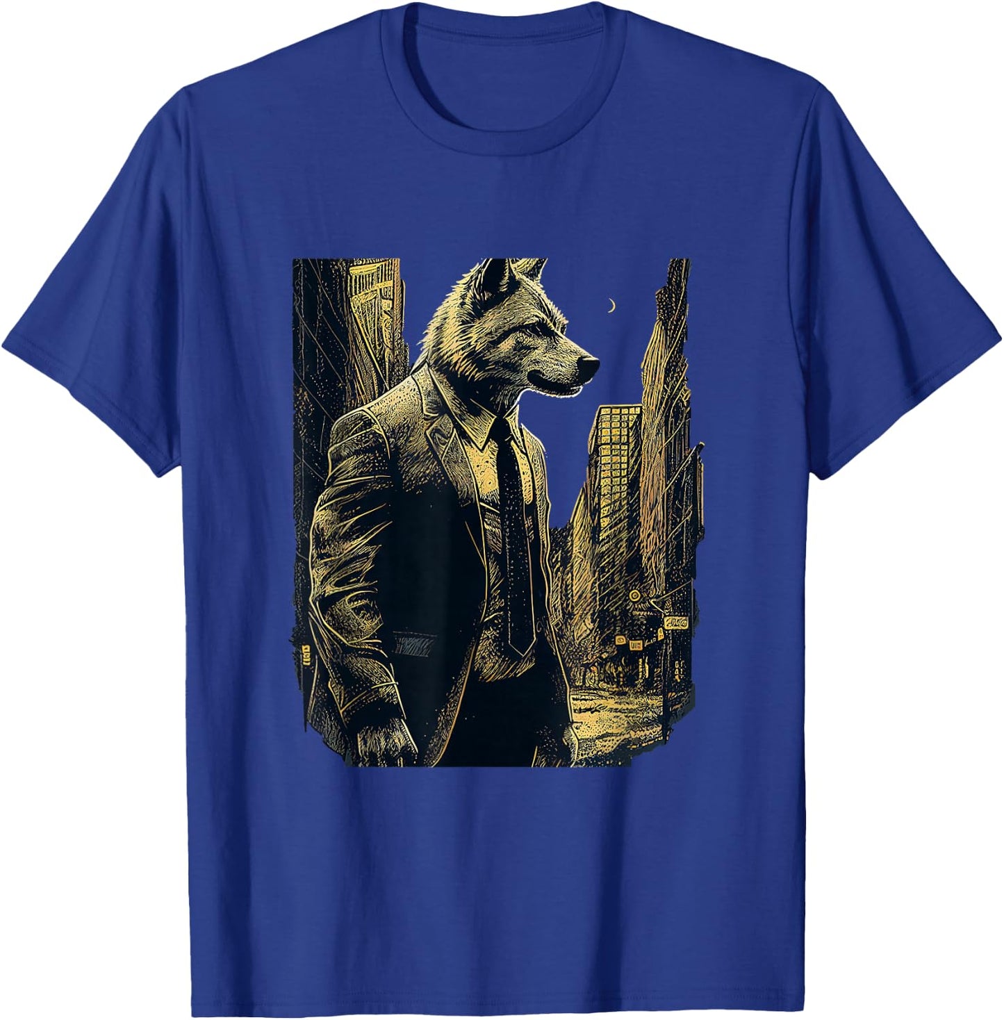 Wallstreet Wolf T-Shirt - T-Shirt | Royal