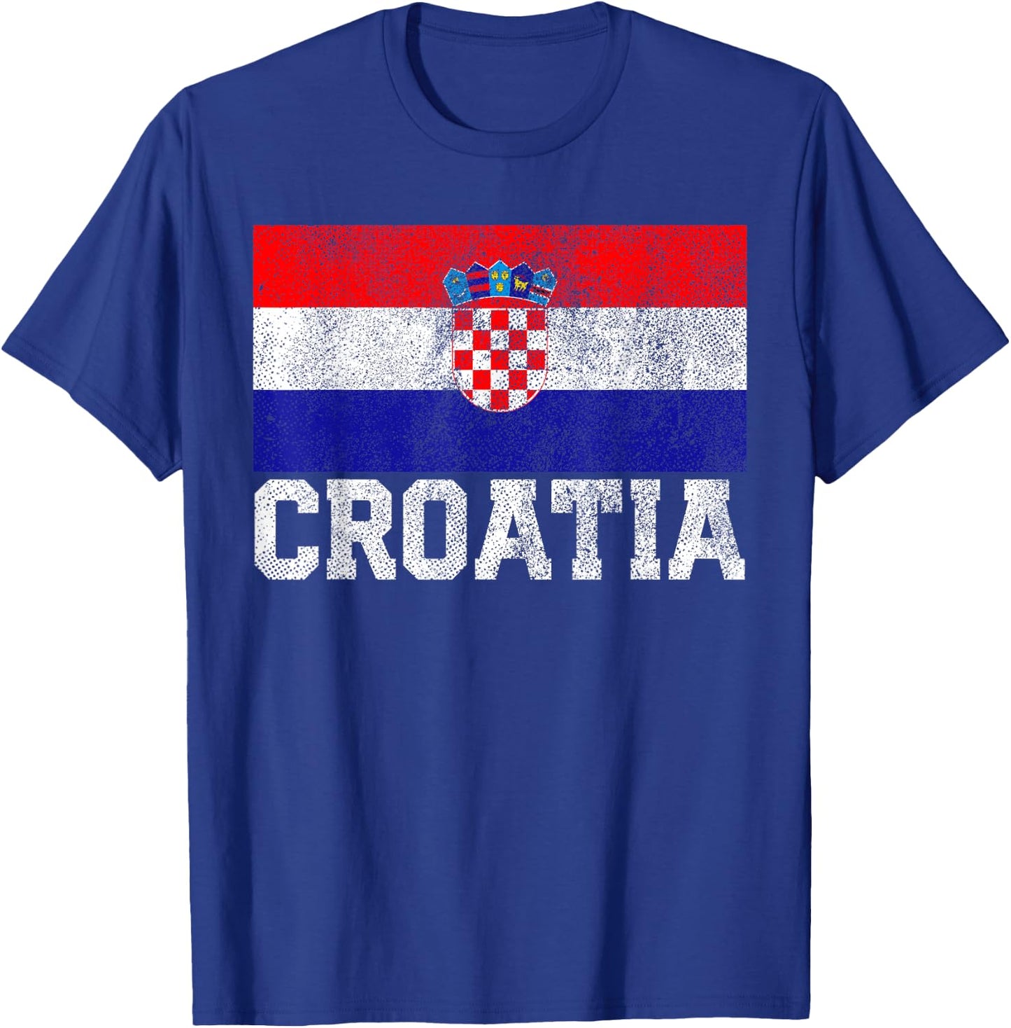 Croatian Croatia Flag National Pride Family Roots Country T-Shirt - T-Shirt | Royal