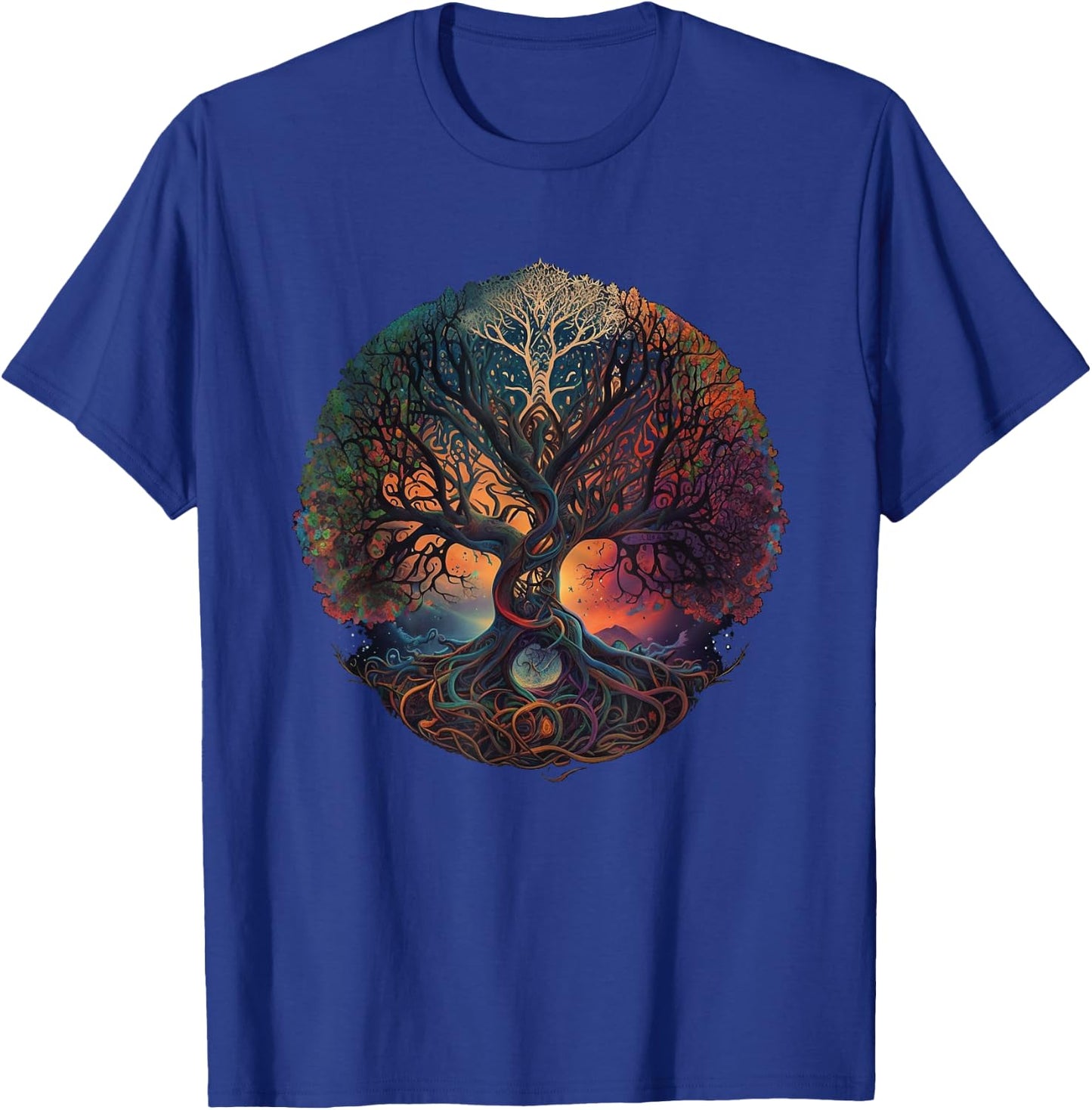 Tree Of Life Gift The Tree Of Life Meditation T-Shirt - T-Shirt | Royal