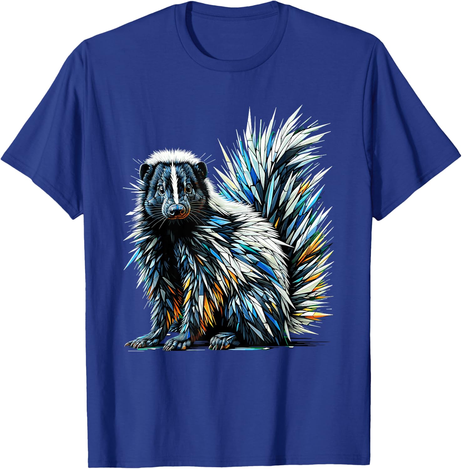 Polygon Art Skunk Lover Skunks T-Shirt - T-Shirt | Royal