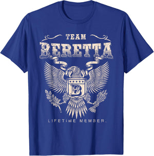 Team Beretta Lifetime Member - Beretta Name T-Shirt - T-Shirt | Royal