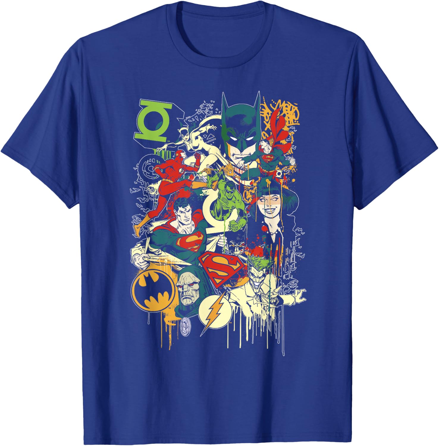 DC Comics Justice League Mashup T-Shirt - T-Shirt | Royal