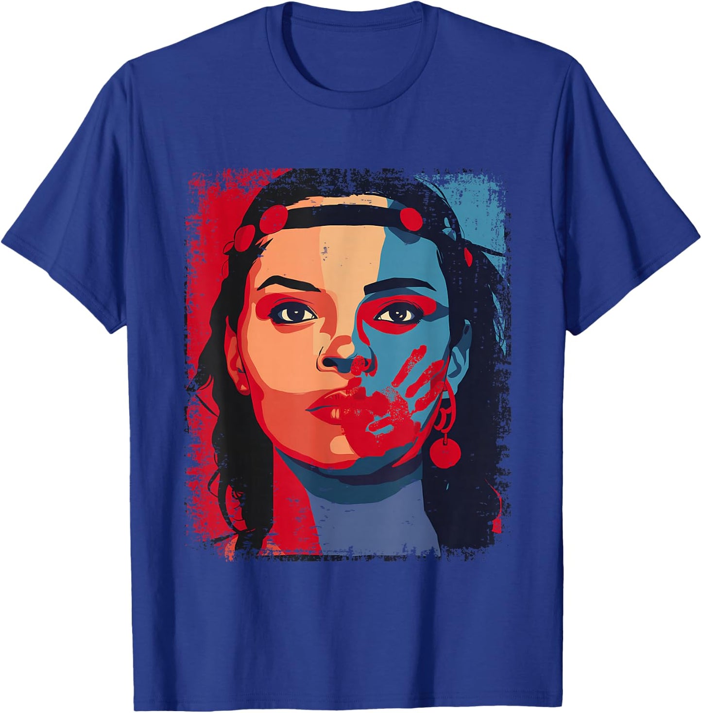 Honor Awareness I Wear Red For My Sister T-Shirt - T-Shirt | Royal