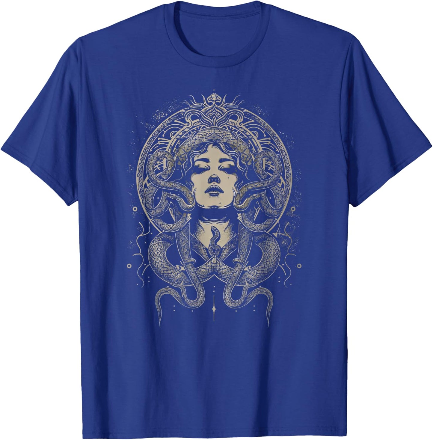 The Medusa Fan Co. Medusa Gorgon Greek Mythology Women's -Adults, -Kids Black T-Shirt - T-Shirt | Royal