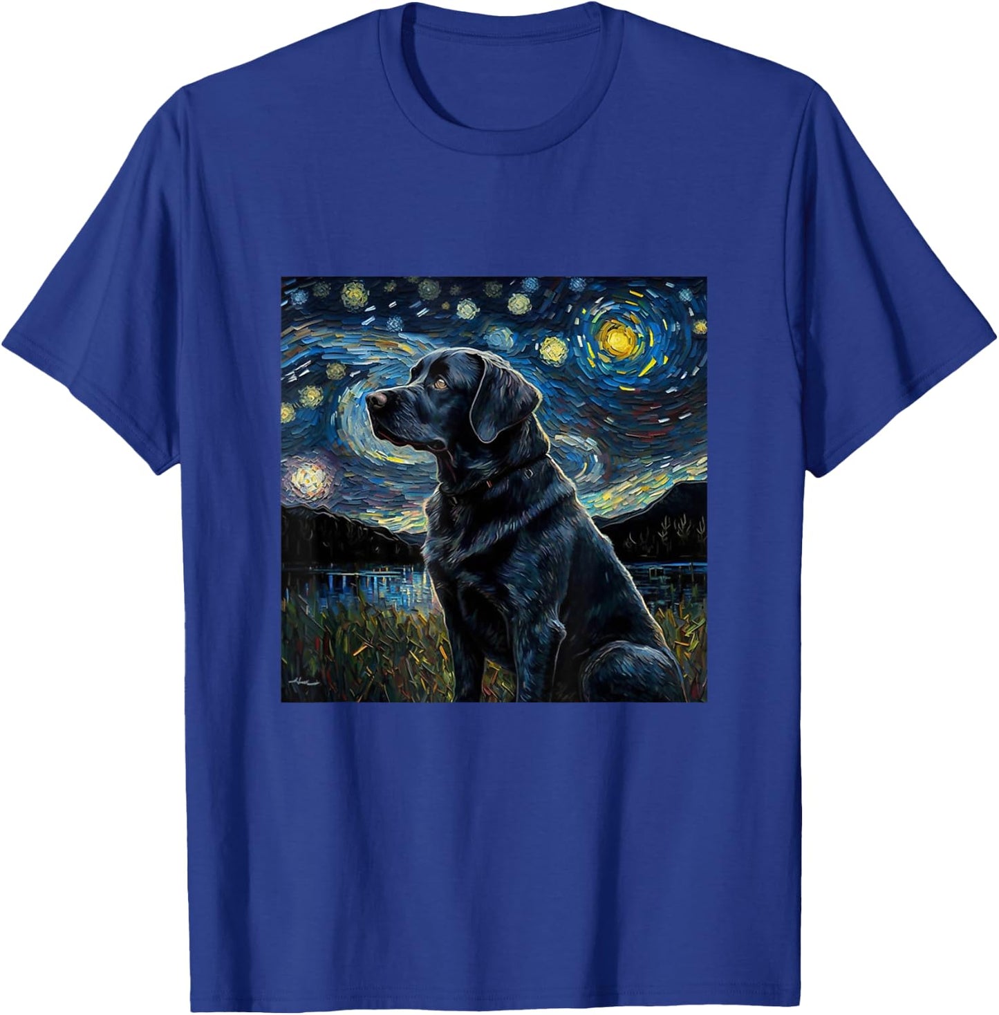 Cute Black Lab Black Labrador Retriever Puppy Dog Mom Animal T-Shirt - T-Shirt | Royal