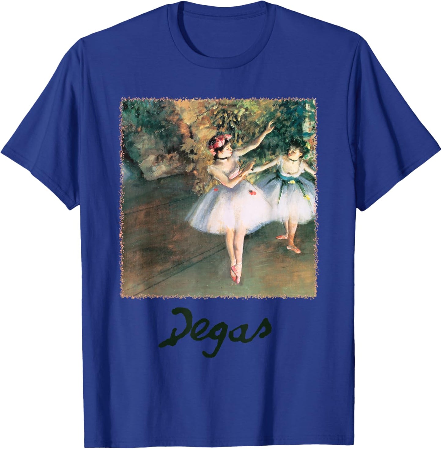 Two Dancers on a Stage by Edgar Degas, Ballerina Ballet Art T-Shirt - T-Shirt | Royal