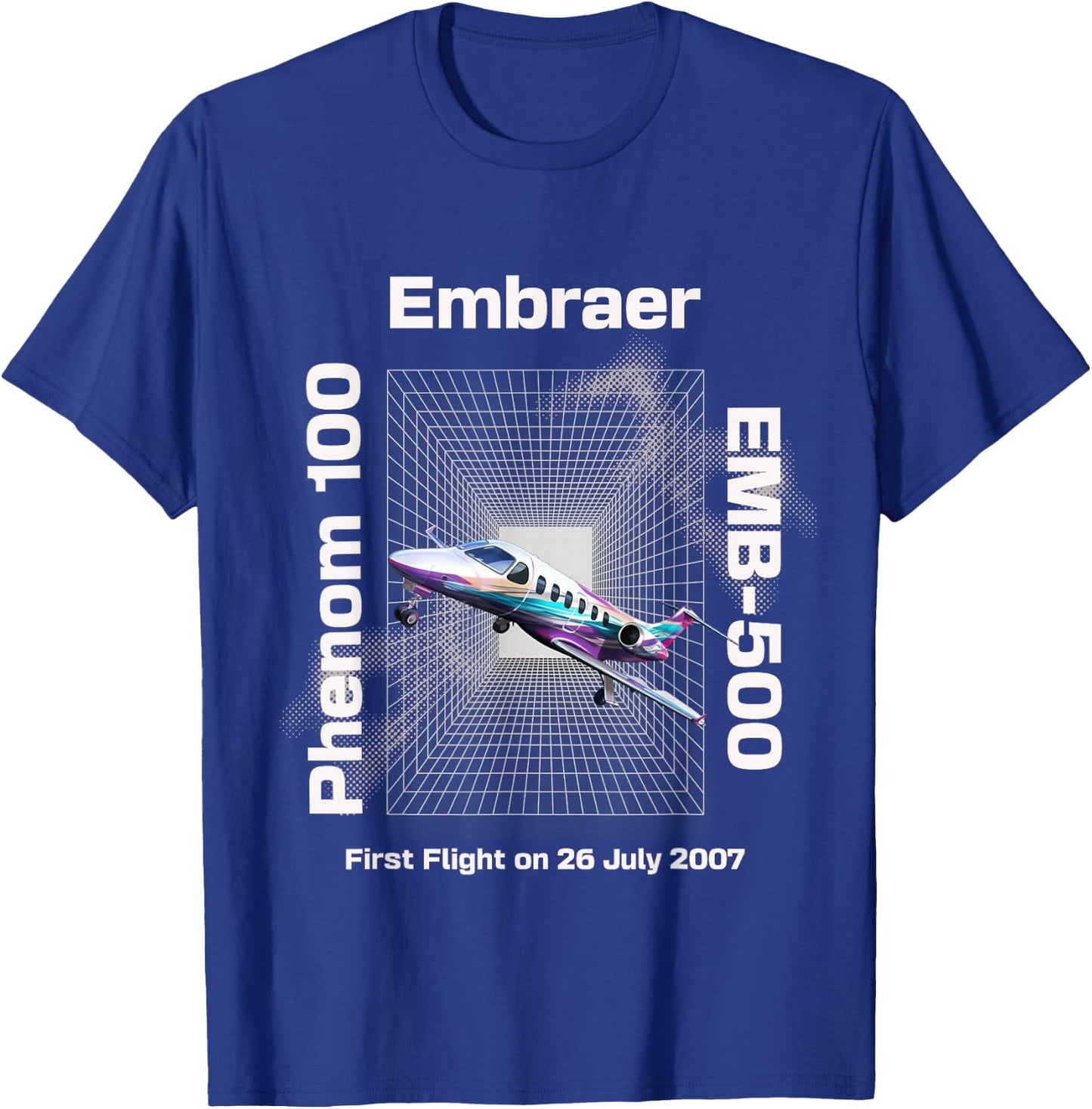 Light Embraers Phenom 100 T-Shirt - T-Shirt | Royal