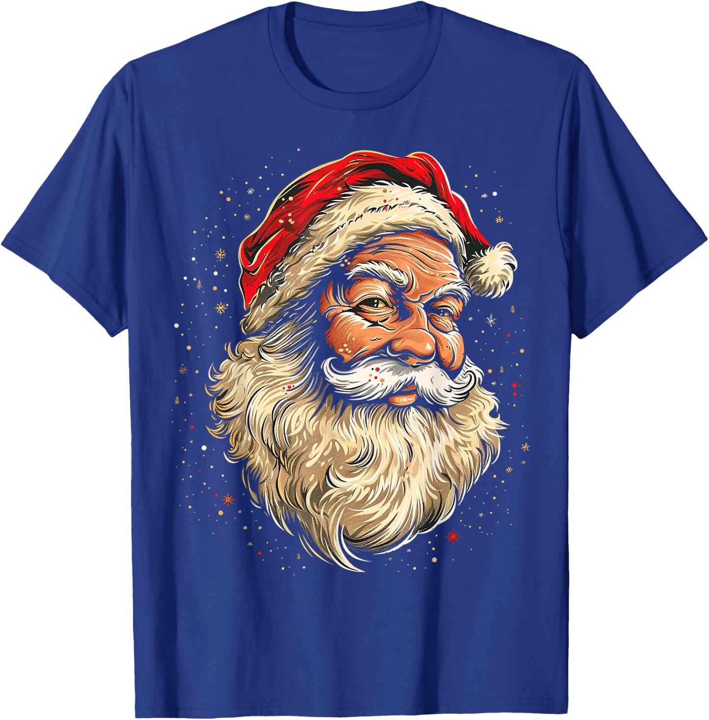 Santa Claus Christmas Graphic X-Mas Art Family Santa Claus T-Shirt - T-Shirt | Royal