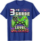 Back to School 3rd Grade Boys Gamer First Day School Level T-Shirt - T-Shirt | Royal