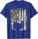 Camo US America Flag Turkey Day Hunting Thanksgiving Gift T-Shirt - T-Shirt | Royal