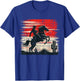Horse Riding Western Rodeo Retro Cowboy T-Shirt - T-Shirt | Royal