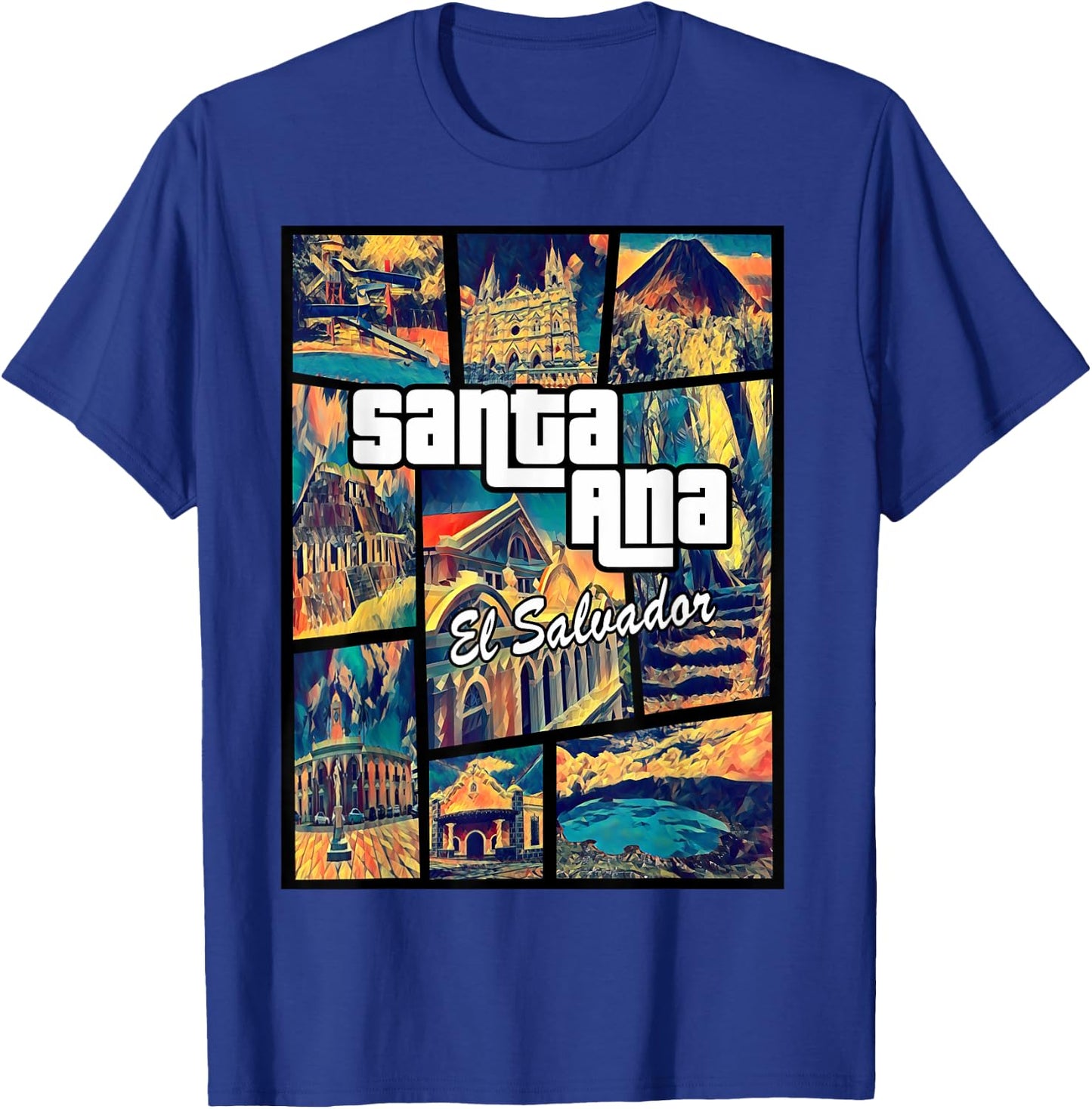 Santa Ana El Salvador Proud Santaneco T-Shirt - T-Shirt | Royal