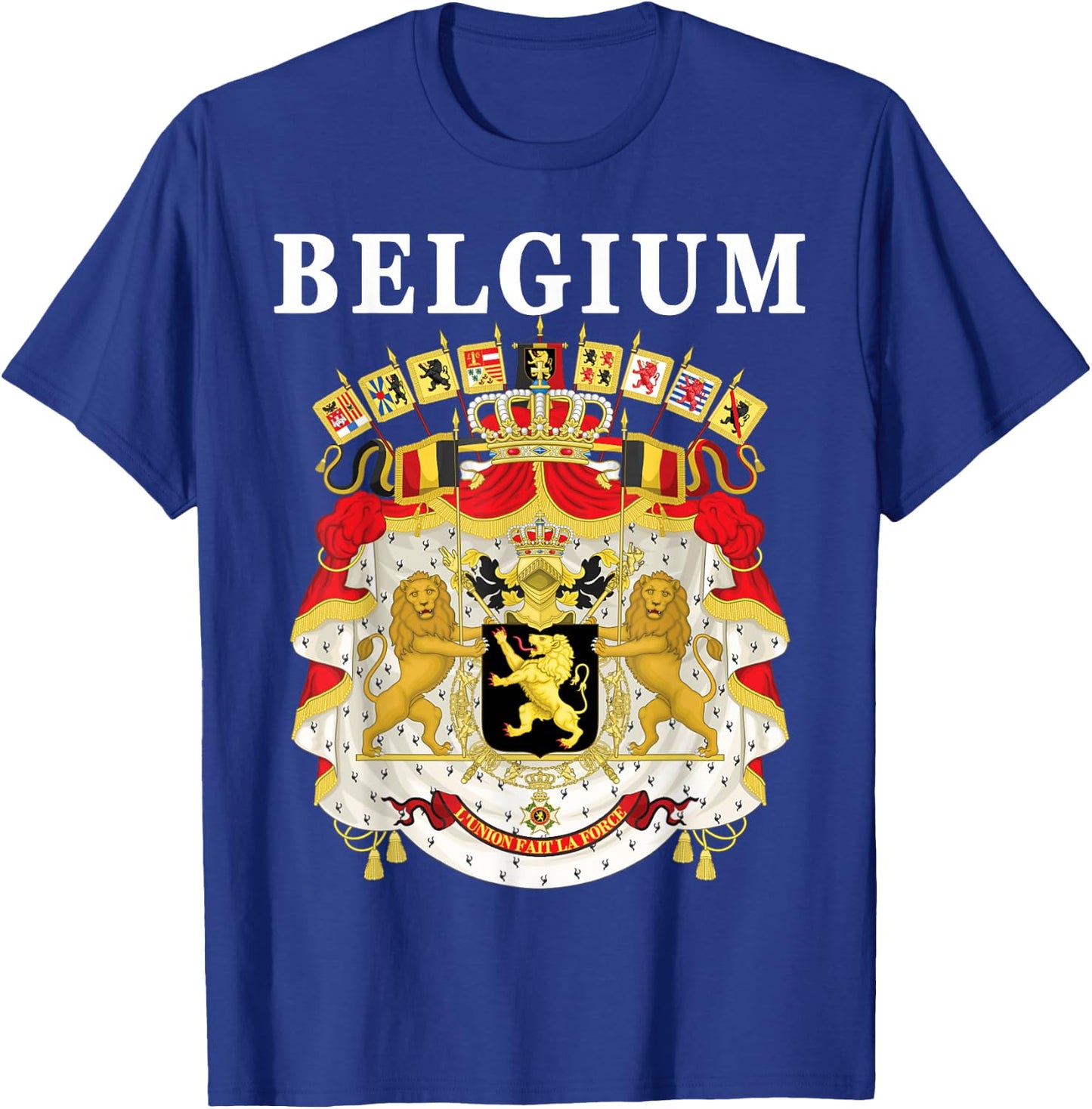 Belgium Emblem Design - National Belgian Coat of Arms T-Shirt - T-Shirt | Royal