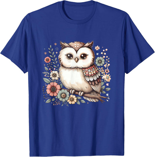 Cottagecore Owl Women Cottagecore Aesthetic Girls T-Shirt - T-Shirt | Royal