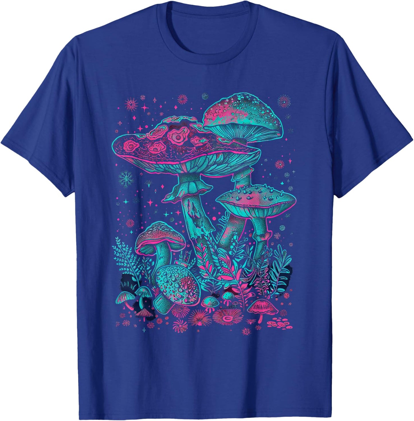 Shroom Mycology Fungi Foraging Hippie T-Shirt - T-Shirt | Royal