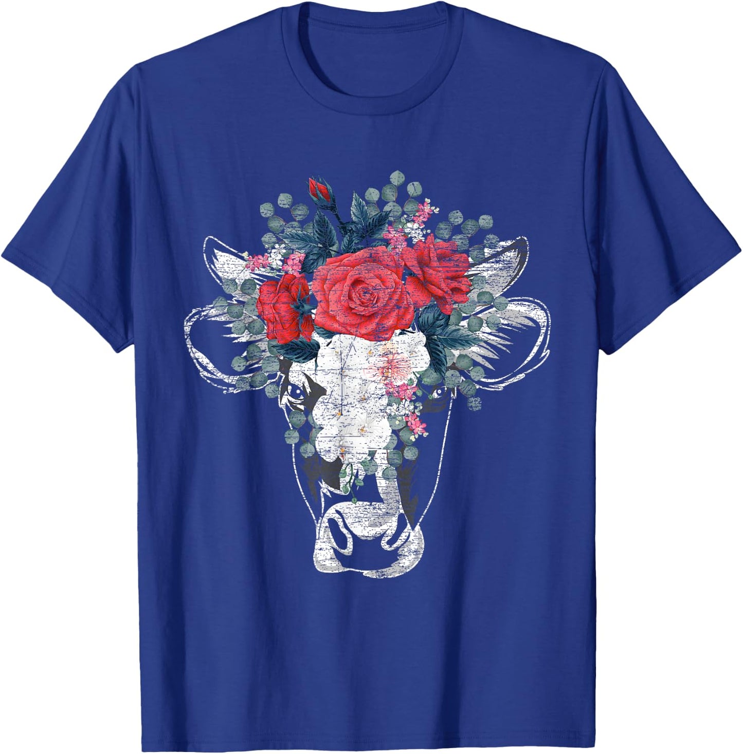 Flower Cow T-Shirt - T-Shirt | Royal