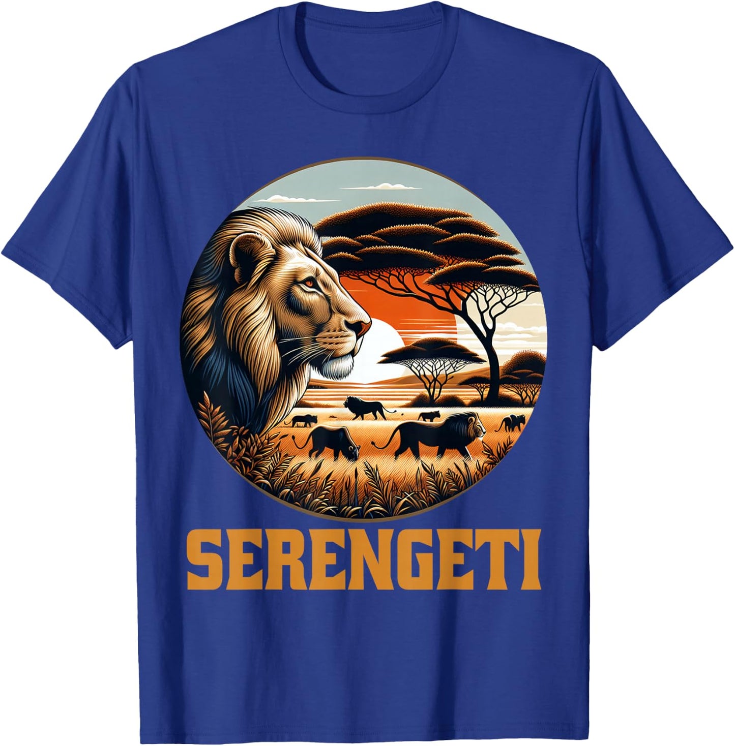 Serengeti National Park African Lion Safari Tanzania T-Shirt - T-Shirt | Royal