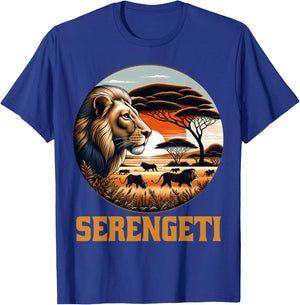 Serengeti National Park African Lion Safari Tanzania T-Shirt - T-Shirt | Royal