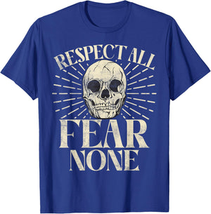 Respect all Fear None Sport Team T-Shirt - T-Shirt | Royal