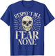 Respect all Fear None Sport Team T-Shirt - T-Shirt | Royal