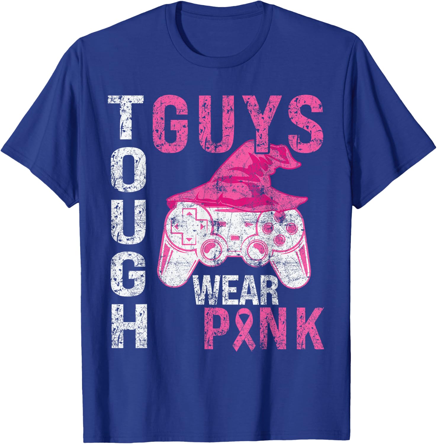 Tough Guys Wear Pink Cool Pink Gaming lover Boys Youth men T-Shirt - T-Shirt | Royal