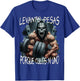 Levanto pesas porque culos ni uno - calacas chidas gym T-Shirt - T-Shirt | Royal