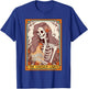 Chicken Mom Farm Life Skeleton The Chicken Lover Tarot Card T-Shirt - T-Shirt | Royal