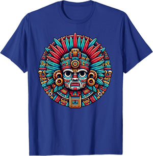 Aztec Mythological God and king of Mictlan Apparel Mictlantecuhtli Aztec God And Ancient Aztecs Mythology T-Shirt - T-Shirt | Royal
