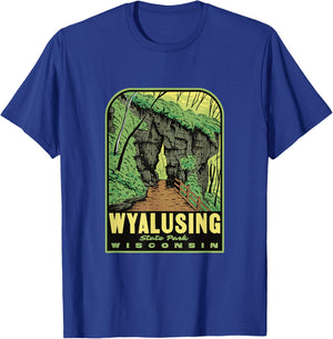 Wyalusing State Park Wisconsin Retro Travel T-Shirt - T-Shirt | Royal