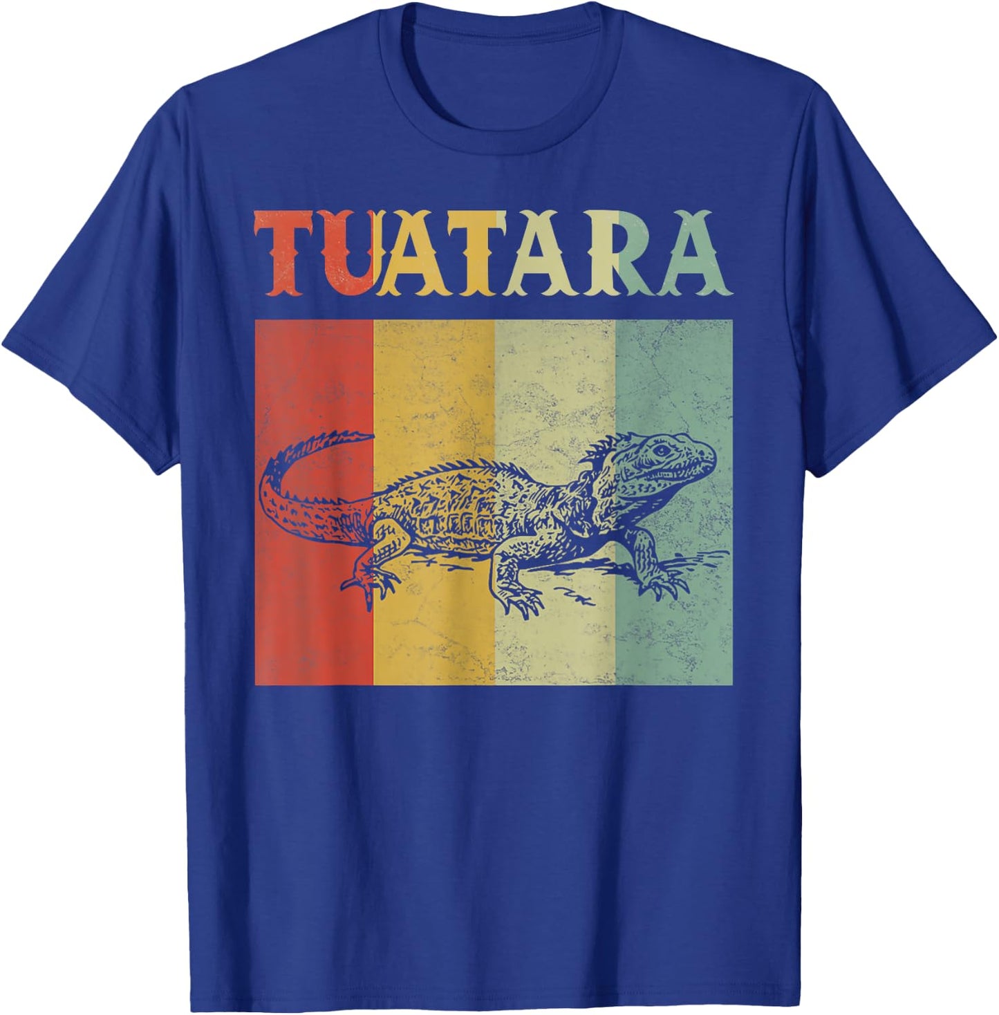 Retro Animal Lovers Tuatara Vintage Tuataras graphic T-Shirt - T-Shirt | Royal