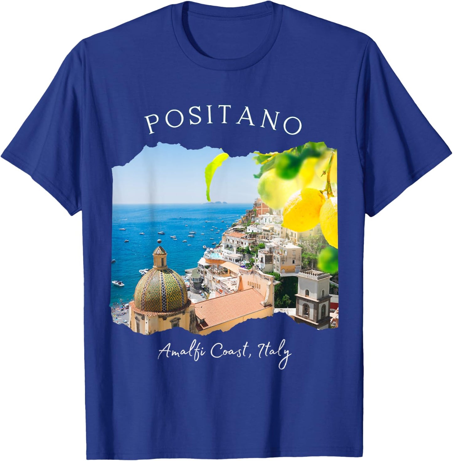 Positano Italy European Vacation Lemons Women Souvenir T-Shirt - T-Shirt | Royal