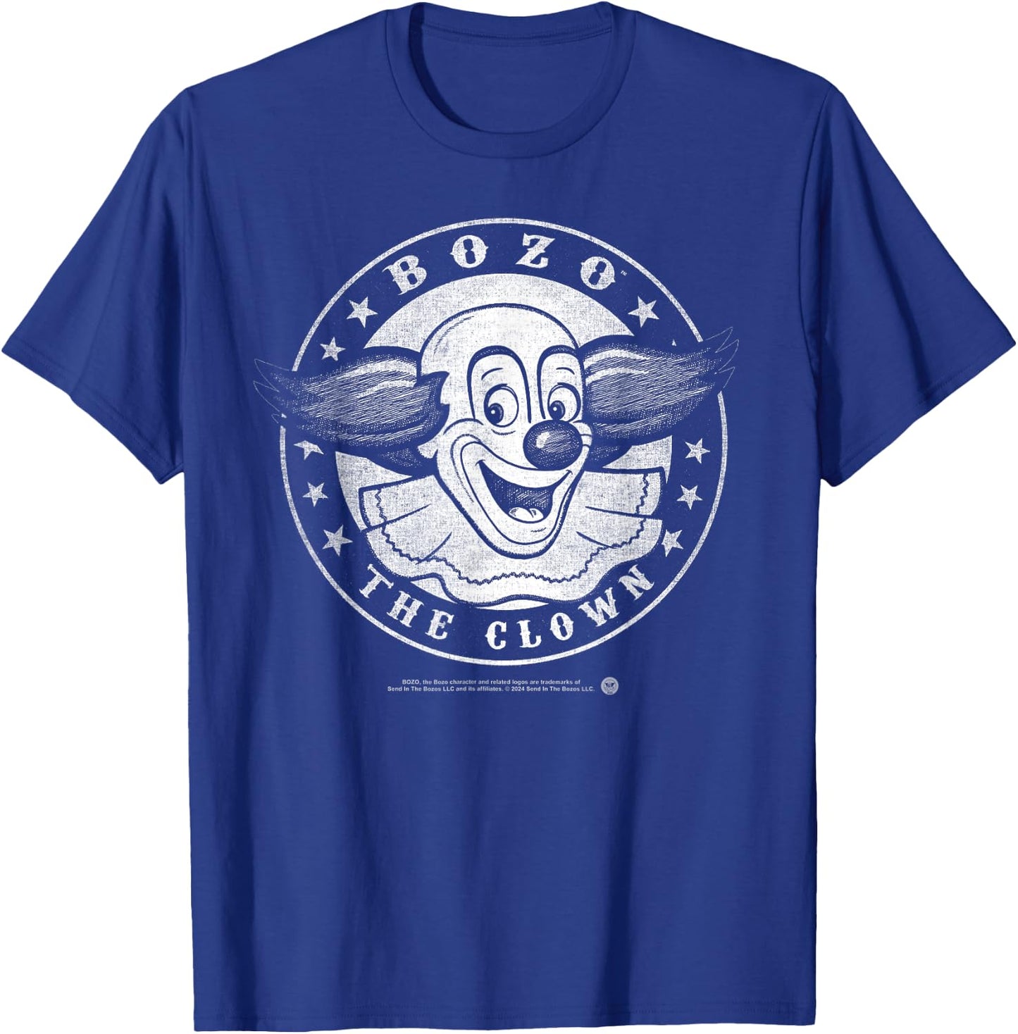 Vintage Shirts by Sven & Angus Bozo the Clown Faded Vintage T-Shirt - T-Shirt | Royal