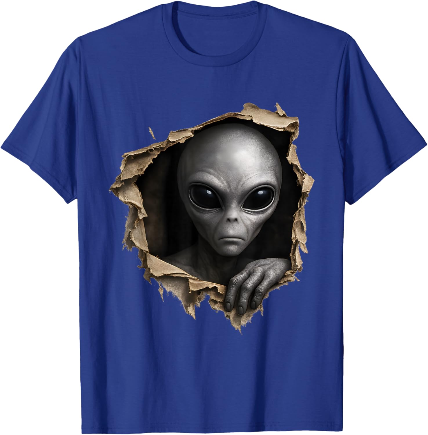 Alien UFO Extraterrestrial Funny Alien Lover 3D Graphic T-Shirt - T-Shirt | Royal