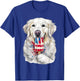 4th of July White English Cream Golden Retriever Popsicle Kids Men T-Shirt - T-Shirt | Royal