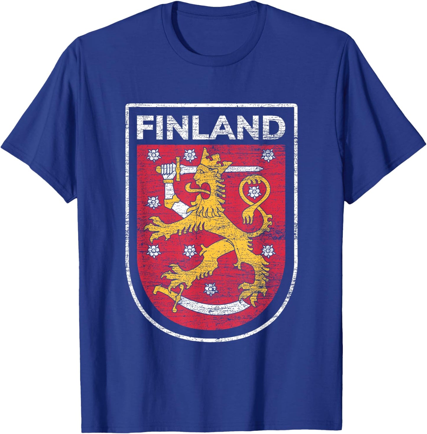Scandinavia Helsinki & Finland Gifts Finland Western Black Small Short Sleeve Classic Fit Lightweight Lace Embellishment T-Shirt - T-Shirt | Royal