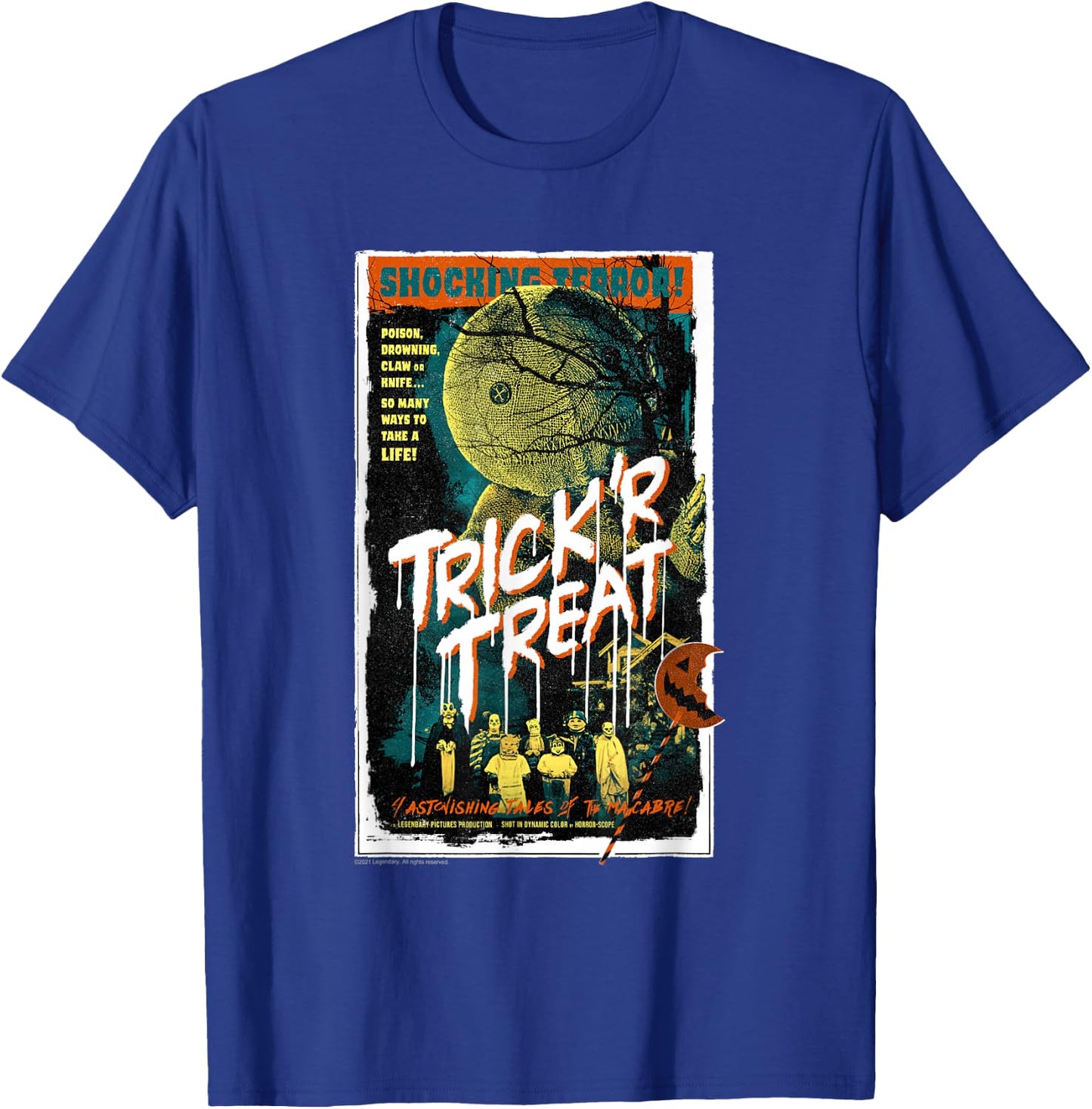 Trick ‘R Treat – Tales of The Macabre Retro Poster T-Shirt - T-Shirt | Royal