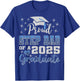 Super Proud Step Dad of 2025 Graduate Awesome Family College T-Shirt - T-Shirt | Royal