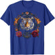Tiger Artwork Flowers - Animal Art Tiger T-Shirt - T-Shirt | Royal